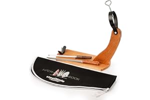 Steelblade 011135 Gondola + Copri Kukuxumusu + Coltello Chaira-Supporto per prosciutto e Pallet, Legno