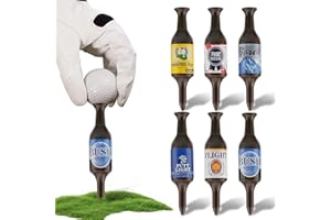 ‎MIRRWIN Mirrwin Golf-Tees Bierflasche, Lustige Golf-Tees Kunststoff 9 cm Langlebige Golf Tee Zubehör Driver Golftees Set Wiederverwendbar Tees Golf für Golfer üben, Geschenk für Golfer oder Familie