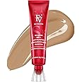 FV Liquid Foundation Makeup, Lightweight Hydrating Foundation with Medium Coverage Longwear Up to 10 Hours Hydration and Waterproof Foundation for Dry Skin, 30ml (NATURAL BEIGE)