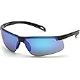 Pyramex Ever-Lite Lightweight Safety Glasses, Ice Blue Mirror Lens