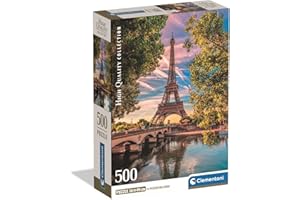 Clementoni - Puzzle Adulto 500 Piezas Collection Along The Seine Compact Box, 35598