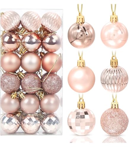 Palline di Natale Palline per albero di Natale in plastica Set di