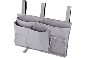BUSNOS Bolsillo Organizador para Cama Sofá, Cama Colgante Bolso de Bolsillo Cestos Almacenaje, Bolsillo Cama, para Literas, Dormitorios, Barandillas, Cochecito & Cuna y Silla Camas de Hospital