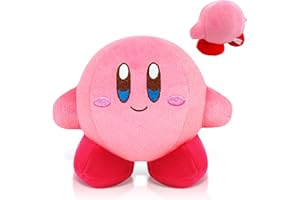 WAIMXDAO Kirby Peluche, Kirby Muñeca de Peluche, Kirby Suave Lindo Anime Animados Plush Doll, Kirby Animal Peluches Juguete Decoracion Idea, Regalos de Cumpleaños para Niños Adultos (Rosa)