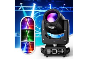 WZYBUTA 230W 7R Lyre LED Lumiere DJ RGBW 16 Prismes 13 Couleurs 14 Motifs 16/20CH d-mx512 Lumière de scène pour Fête, Disco, Club Éclairage de scène (1 PCS)