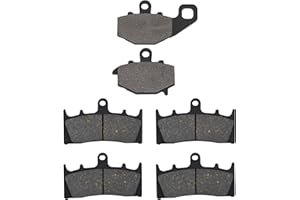 AHL Motorrad Vorne & Hinten Bremsbeläge für Kawasaki ZX-9R (ZX900 C/E/F) 1998-2001 / Kawasaki ZX-6R (G/J) ZX600 1998-2002 / Kawasaki ZX-9R B3/B4 Ninja 1996-1997