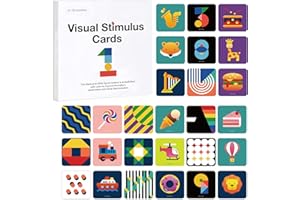 Richgv Carta Flash per Bambini SviluppoSviluppo Sensoriale Visivo. Alto Contrasto Colore Educativi Carte Giochi Montessori (Cognizione di Colore, Cibo, Numeri).6-12 Mesi.40 Pagine