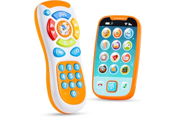 JOYIN Ma télécommande et Mon téléphone Portable pour Apprentissage avec Musique, Amusement, Jouets de Smartphone pour bébé, Enfants, garçons et Filles, Cadeaux d'anniversaire, Cadeaux de Noël