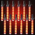 Kanayu 12 Pieces 21 Inch Signal Traffic Wand Traffic Control Wand with 3 Flashing Modes Light up Wand Safety LED Traffic Control Baton for Airport Parking Guide Outdoor Camping Parking