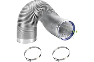 Bosmsaslad Tubo Aire Acondicionado Portatil, Flexible Manguera Ventilación 150 mm, 3 m Manguera Escape Aluminio, PVC Conductos Ventilación para Extractores, Climatizadores, Secadoras, Campanas