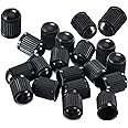 TKTTBD 12PCS Tire Valve Caps, Plastic Valve Stem Caps with O Rubber Seal Universal Stem Covers for SUVs, Cars, Bike, Motorcycles, Trucks Screw-On, Easy to Operation