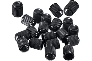 TKTTBD 12PCS Tire Valve Caps, Plastic Valve Stem Caps with O Rubber Seal Universal Stem Covers for SUVs, Cars, Bike, Motorcycles, Trucks Screw-On, Easy to Operation