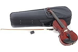 GEWApure Viola Set HW in Legno Massiccio 38,2 cm Pronto per Giocare con Mentoniera, Cordiera con Tiracantini, Archetto, Colofonia, Astuccio con Tracolla