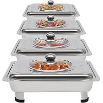 Chafing Dish, Buffet Basin Deep Stainless Steel Steam Table