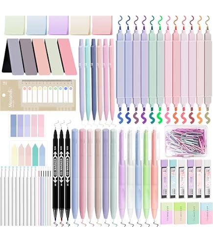 Matreeglam Federmäppchen-Set 28-teilig In Rosa – Süße Schreibwaren Für Schule & Studium