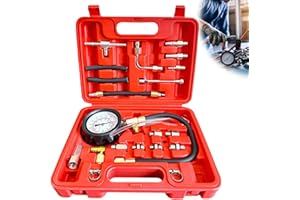 GBKDQQ 0-140PSI Manómetro de Combustible, TU-114 Kit de Prueba de Presión de Combustible, Bomba de Inyección, Medidor de Presión de Gasolina, Coche Camión, Motocicleta, Herramienta de Diagnóstico