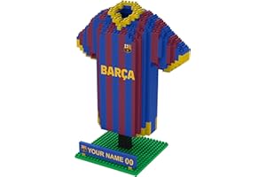 FOCO Offizielles Lizenzprodukt Personalisiertes Fußball-3D-BRXLZ-Schreibtisch-Trikot (FC Barcelona (1228-teilig))