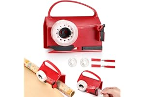 VASMEIY Taglierina per Carta da Regalo Taglierina per Carta da Imballaggio Gift Wrap Cutter Tagliacarta per Rotolo Taglierina Scorrevole del Rotolo con Manico per Natale, Compleanno
