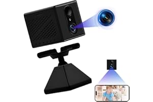 Nisanuki Cámara Espía WiFi, Mini Camara Oculta Inalambricas 1080P HD, 130° Micro Interior/Exterior Mini Cámaras de Vigilancia con Audio bidireccional Visión Nocturna Detección De Movimiento