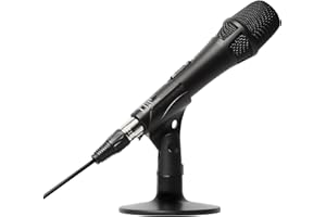 Marantz Professional M4U – Microfono per PC USB con Scheda Audio, Cavo Microfonico e Supporto da Tavolo per PC Gaming, Cattura Audio YouTube, Streaming e Podcast