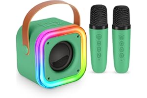 Spinosaurus Kinder Karaoke Maschine Mit 2 Mikrofonen Bluetooth Mikrofon Karaoke Anlage Für 3-12 Jahre Kinder Geschenke Tragbarem Lautsprecher Mit Led-Licht Singen Geburtstag Geschenken