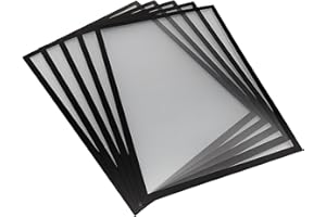 Shadow Foam Magnetic Document Holder | Pack of 5 | Internal Signage Frame | Magnetic A5, A4, A3 Sizes (Black, A3)