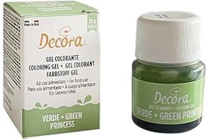Decora 9600826 Gel Colorante Decora Verde Princess 28 G, dal colore intenso e brillante