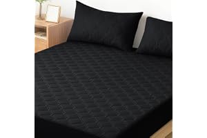Ystyle Vattentätt Madrassöverdrag 140 x 200 cm, Madrassskydd mot Kvalster och Repor med Resår Runtom, Keps Upp Till 30cm, Hål