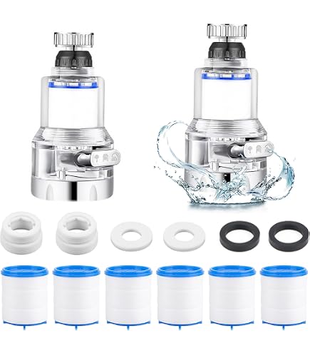 Filtre De Robinet Et Rallonge COLLBATH Pour Cuisine - Crépine Anti-éclaboussures, Filtration Eau, Facile à Nettoyer