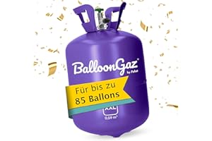Helium Gasflasche für 85 Luftballons - Helium Balloon Gas für bis zu 85 Folienballon – BalloonGaz XXL Folat 25205 ballongas für Geburtstag, Hochzeit, Party inkl. Informationsblatt