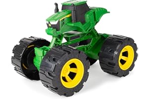Britains John Deere Monster Treads All Terrain Tractor Toy - Steerable Kids Tractor Monster Truck Toys with Large Tread Wheels - Durable Indoor & Outdoor Toys - Boy & Girl 3 Year Plus