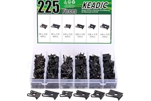 Keadic Assortiment de 226 clips d'écrous en U pour moto Ford GM