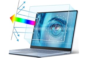 DISTANCEE 2 Pack Removable 15.6 Inch Laptop Screen Protector, Anti Blue Light&Anti Glare Screen Protector, Eye Protection Anti Blue Light Blocking Screen Filter for 15.6" Display 16:9 Laptop