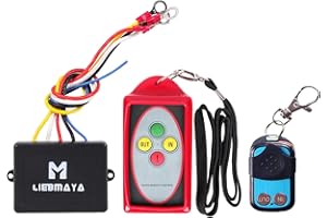 LIEBMAYA Treuil électrique sans fil avec télécommande pour treuil basculant camion Jeep ATV