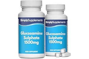 ‎SIMPLY SUPPLEMENTS Glucosamin Sulfat 2KCL 1500mg | Starke Formel für einen aktiven Lebensstil | Marine Quelle | 120 Tabletten | 2 Monate Vorrat | Hergestellt in Großbritannien nach GMP-Standards