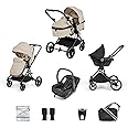 Ickle Bubba Atom 3 in 1 Travel System with Astral Car Seat (Stone)