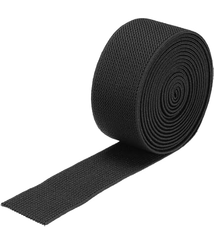 MECCANIXITY Rotolo Di Nastro Elastico Piatto In Twill, Beige, Larghezza 7,6 Cm, Lunghezza 4 Metri, Spessore 2 Mm. Ideale Per Cucito, Cinture, Fasce Per Capelli, E Progetti Fai Da Te. Forte E Resistente.