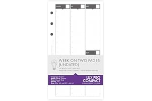 LUX PRODUCTIVITY LUX Compact - Week on Two Pages (undated)