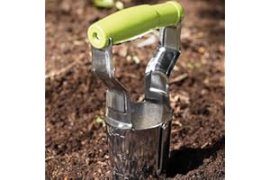 THOMPSON & MORGAN Metal Hand Held Bulb Planter with Handle & Depth Markings for All Bulbs 1 x Bulb Planter by Thompson and Morgan