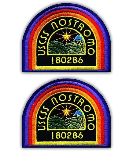 OneKool Set Di 3 Toppe Termoadesive Alien - Weyland, Nostromo, Sulaco - Emblemi Per Giacche E Zaini, 100% Cotone, Colori Vivaci