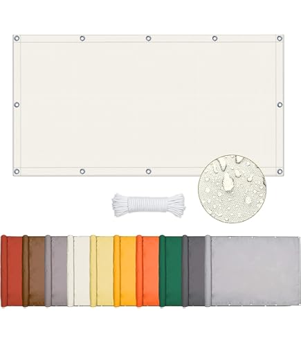 Morbuy Sonnensegel Wasserdicht 200x240cm - 3D Baumdruck Mit Ösen Für Garten & Terrasse