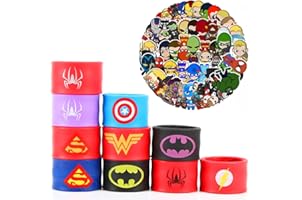 Set 6 Mantelli Supereroi Bambini Con Maschere E Braccialetti - Gioco Di Ruolo