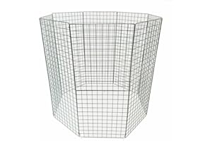 P Dot Wolf Garden Compost Bin Extra Large |1200 Litre Capacity | Extra Heavy Duty Wire Mesh Construction | 1.2m High | Flat Packed | Easy Assembly, Green