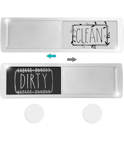 INF Magneet voor vaatwasser CLEAN/DIRTY Omkeerbaar bord Wit/zwart Vaatwasmagneet Indicator Vaatwasser Keukenaccessoires Keukengadgets