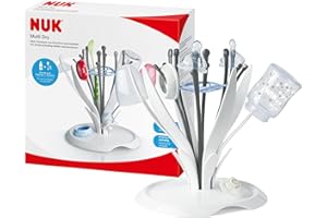 NUK MultiDry Trockenständer / praktisches Trocknen von bis zu 6 Babyflaschen und Zubehör / BPA-frei