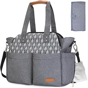 COSYLAND Borsa Fasciatoio Multifunzione Per Neonato – Impermeabile, Con Tasche Multiple E Tasca Contenitore Separata