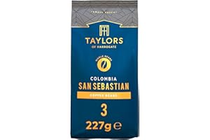 Taylors of Harrogate Colombia San Sebastian coffee beans, 227g (pack of 6)