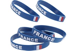 BESPORTBLE 5 Pièces Bracelet Cadeaux De Fête De Drapeau Français Inspirant Pièce Maîtresse De Chariot Drapeau du Monde Porte-clés Football Chaîne à Main Rural Décorations