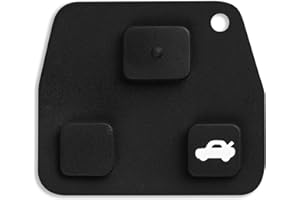 ‎FINTERRY Przyciski Gumki do Kluczyka Obudowa Kompatybilna z Toyota Corolla Avensis Yaris RAV4 Land Cruiser Previa Celica MR2 Estima Tarago Rush Prado - Zgodna z Pilotami na 2 oraz 3 Przyciski