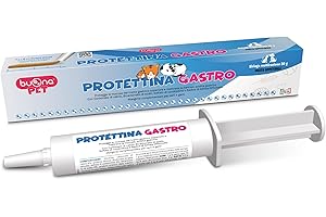 Buona Pet Protettina Gastro siringa da 30g, Mangime Complementare per Cane e Gatto, Supporto per la Funzione Gastrointestinale Superiore, Pasta Appetibile in Siringa Multirazione